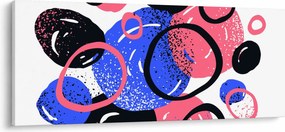 Tablou - Motiv cercuri în culori vii (120x50 cm)
