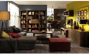 COMODA INDIGO,165X43.5X70.7 CM,2 USI,3 SERTARE,CULOARE STEJAR DURANCE,PAL