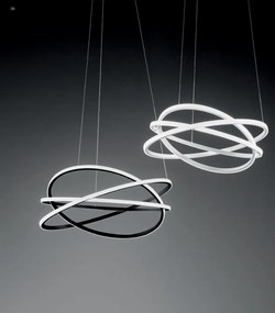 Lustra LED circulara design modern ATIA 80cm alb sau negru