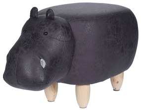 HomeStyling Taburet, 64x35 cm, forma hipopotam 1, Gri
