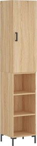 vidaXL Dulap înalt, stejar sonoma, 34,5x34x180 cm, lemn prelucrat
