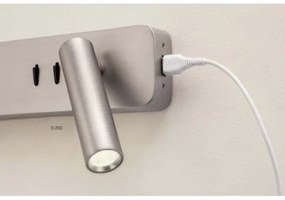 Redo 01-2993 - Aplică de perete LED OASIS LED/3W/230V+1xG9/10W USB CRI 90 crom