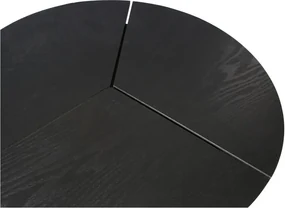 Măsuță auxiliară WOOOD Rodi, ⌀ 48 cm, negru