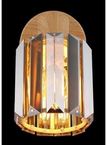 Aplica de perete, Cristal K9 fumuriu, Run 80040146 GL