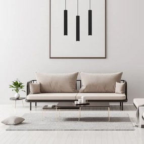 Lustră pe cablu HUDSON 3xGU10/8W/230V neagră