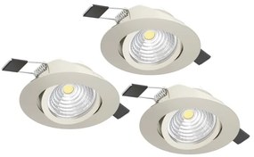 SET 3x corp de iluminat LED dimabil Eglo 900746 SALICETO 3xLED/6W/230V crom