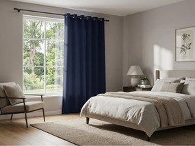 Perdea OXFORD LIGHT 140x270 cm, albastru inchis Agatat: Rejansa