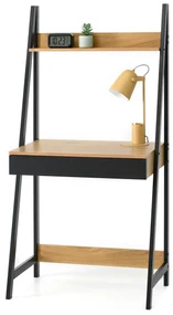Masă PC Dylen (stejar negru + negru). 1109742