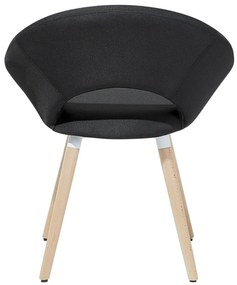 Set 2 buc. scaune pentru sufragerie Roslav (negru). 1009909
