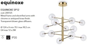 Candelabru design clasic EQUINOXE SP12 OTTONE, D-124cm 200125