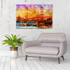 Tablou - Golden Gate, SanFrancisco, California (90x60 cm)