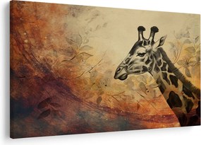 Tablou - Girafă, pictură (90x60 cm)