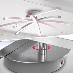 Plafonieră LED 2xLED/6W/230V, crom lucios