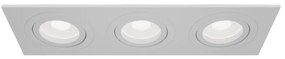 Corp incastrabil cu 3 spoturi directionabile Atom alb MY-DL024-2-03W