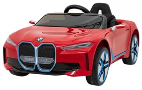 Masinuta Electrica cu acumulator pentru copii NOVOKIDS™ BMW I4, Cu telecomanda, Roti din Cauciuc EVA, Max 30 kg , Usi cu deschidere , 3 Viteze,