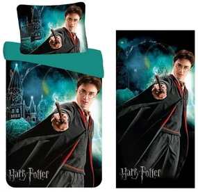 Harry Potter set de lenjerie de pat și prosoape