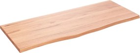 vidaXL Poliță perete maro deschis 100x40x2 cm lemn masiv stejar tratat
