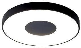 Plafoniera LED Smart dimabila cu telecomanda COIN Ã65cm neagra
