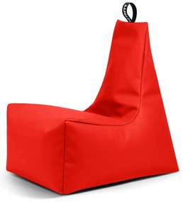 Fotoliu bean bag roșu cu tapițerie din imitație de piele Icy L – So Soft?