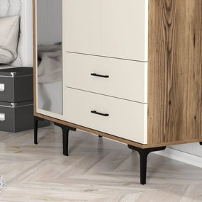 Dulap de haine Kiara RT (Nuc + Crem). 1088483
