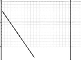 vidaXL Gard cu Stâlp Gri 1,5 x 10 m Oțel