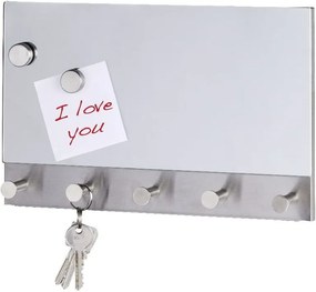 Cuier magnetic pentru haine/chei Wenko Mirror Long, 30 x 19 cm