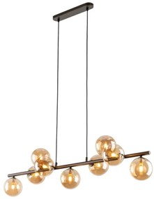 Lustră pe cablu ESTERA 9xG9/6W/230V maro/bej fumuriu