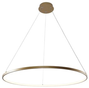 Lustra LED moderna design circular BRENO auriu 80cm