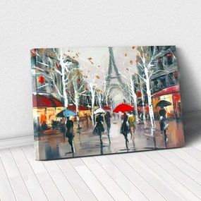Tablou Canvas - Plimbare in Paris 50 x 80 cm