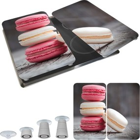 Set 2 protecții din sticlă pentru aragaz Wenko Macarons, 52 x 30 cm