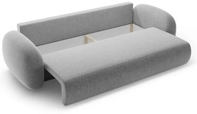 Canapea gri deschis extensibilă/cu spațiu de depozitare cu tapițerie din chenille 262 cm Tonale – Cosmopolitan Design