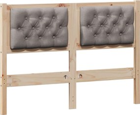 vidaXL Tăblie cap Altele Maroniu și taupe 120 cm Lemn masiv de pin