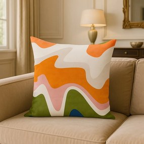 Față de pernă 43x43 cm Squiggly Orange – Mila Home