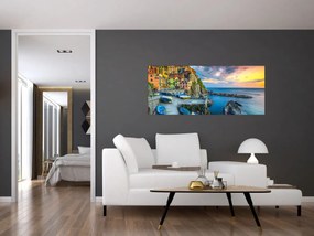 Tablou - Satul mediteranean (120x50 cm)