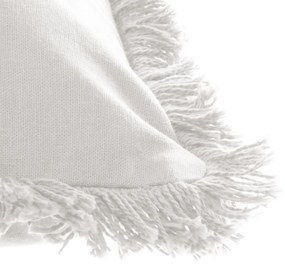 Perna decorativa cu franjuri Culoare ivory, FRINGE 30x50 cm