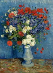 Gogh, Vincent van - Reproducere Still Life: Vase with Cornflowers and Poppies, 1887, (30 x 40 cm)