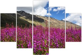 Tablou sceneriei cu lunca montană (150x105 cm)