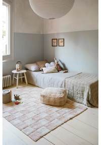 Covor roz deschis/crem lavabil/țesut manual din bumbac 120x160 cm Kitchen Tiles Rose – Lorena Canals