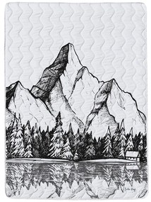 Set pilotă și față de pernă din bumbac satinat matlasat 140x200 cm – Butter Kings