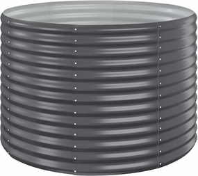 vidaXL Jardinieră, antracit, 100x100x68 cm, oțel galvanizat