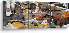 Tablou - Abstract (cu ceas) (90x30 cm)