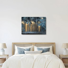 Tablou cu pădure înzăpezită (70x50 cm)