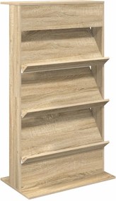 vidaXL Raft pentru reviste cu raft Stejar Sonoma 70 x 41 x 126 cm