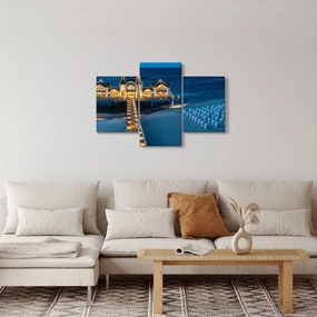 Tablou - hotel pe plajă (90x60 cm)