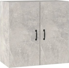 vidaXL Dulap de perete, gri beton, 60x31x60 cm, lemn prelucrat
