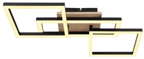 Plafoniera LED design indistrial Bossy negru 70x31cm