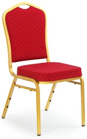 Scaun de sufragerie Carn (bordo + auriu). 769923