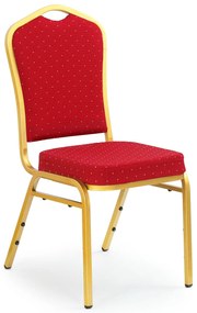 Scaun de sufragerie Carn (bordo + auriu). Promo -6%. 769923