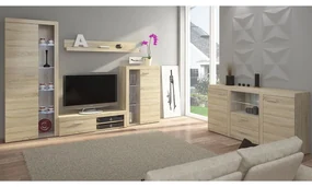 Mobilier living Rokara (cu komodou) (stejar sonoma) (fără iluminat). 1058157