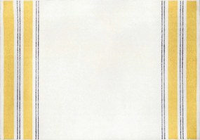 Covor FUNK CHENILLE, 75x150 cm, forma dreptunghiulara, poliester, galb